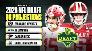 2026 NFL Draft QB Projections: Fernando Mendoza No. 1 to Raiders | Is Simpson a Day 1 or Day 2 QB? 🤔
