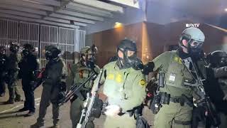 Inflatable Costume Protester Dragged Away During ICE Clash in Portland 