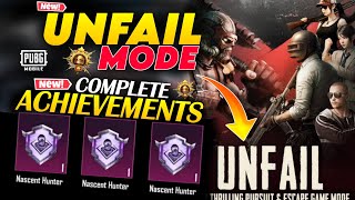 PUBG UNFAIL MODE🔥| How To Complete All Achievements In Pubg UNFAIL MODE!