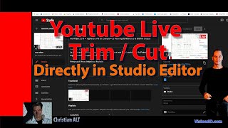 Youtube Live ●  Cut and Trim  ●  Directly in Studio Editor