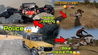 Crash k baad😢‼️offroad me bike ko hwa me uda dia😱 || rc 390 crash hogyi😡😢