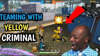 TEAMING WITH YELLOW CRIMINAL ||FREEFIRE PAYER MUST WATCH ! GARENA FREEFIRE, HARDIK GAMING.