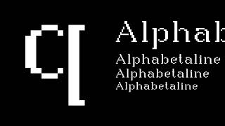 Apparition typographique ALPHABETALINE