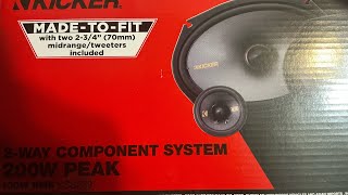 Installing the KICKER KSS269 and SOUND TESTING with the factory amplifier 