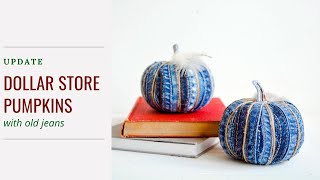 Dollar store pumpkins DIY