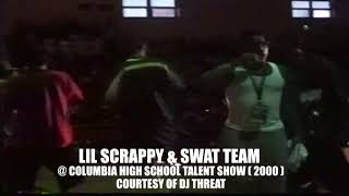 LIL SCRAPPY Performs with SWAT TEAM at COLUMBIA HIGH SCHOOL TALENT SHOW (2000) Courtesy of DJ THREAT
