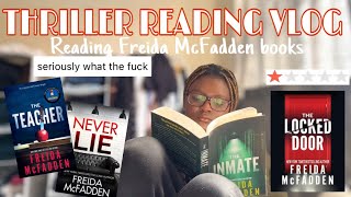 Reading Freida McFadden books *thriller reading vlog*