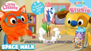 Play Space Walk | Learn Numbers & Counting for Kids | Zoodio Studio Little Lessons