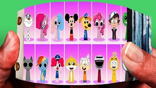 Incredibox Sprunki OC Phases 4 Compilation Incredibox Complete Olaf from Frozen vs Pinki Pie vs Sh