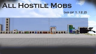 All Hostile Mobs in Minecraft (1.12.2 & below)