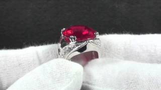 RED TOPAZ, SAPPHIRE 925 SILVER RING