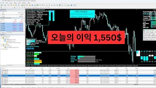포렉스 로봇 트레이딩 실전 결과 | 오늘 수익 $1,550 #forex #자동매매 #외환거래 #aitrading #trading #이익주