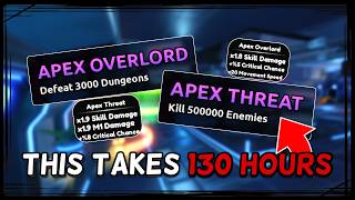 These Achievements Take 130 HOURS TO OBTAIN | Anime Final Quest Apex Threat and Overlord Titles/Tags