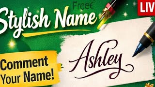✍️ Writing Your Name Live | Beautiful Name Writing Styles #shortsfeed #livenamewriting #live #art