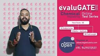 Chemical Engineering Online test series GATE 2022/ evaluGATE / Engenius