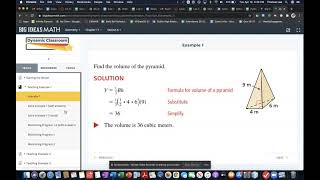 Volume of Pyramids and Cones