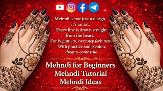 Live Mehndi Class | Easy & Simple Mehndi Design for Beginners | Full Tutorial
