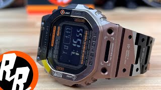 G-Shock GMWB5000TVB “Cyber Gear” Titanium Square (Geometric Camouflage)
