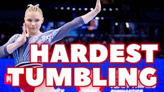 Most Difficult Floor Exercise Skills in the 2025-28 Code of Points