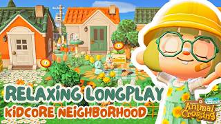 Mint & Orange Kidcore Neighborhood 🧸 Animal Crossing Longplay (with commentary)