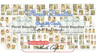 Floral Beauties Cigarette Cards Digital Flip Through