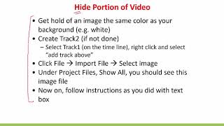 Openshot: Text, Hide and Export/Compress