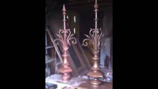 Giclage au pistolet pièces de ferblanterie