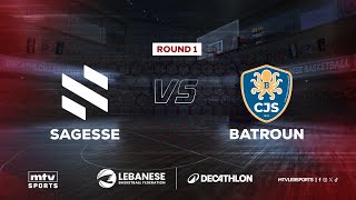 Decathlon Lebanese Basketball Championship | Round 1 - Sagesse vs Batroun