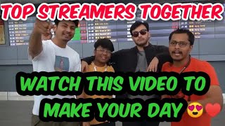 DYNAMO MORTAL KRONTEN GAREEB RAWKNEE 😍 EK SATH 👌TOP STREAMERS IN ONE VIDEO
