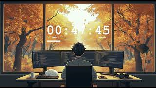 1 Hour Focus Countdown ⏳ | Lofi Coding Beats with Autumn Forest View 🍁💻