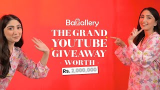 THE GRAND YOUTUBE GIVEAWAY!!🤩🥳💸 WORTH $$$$?  | Bagallery