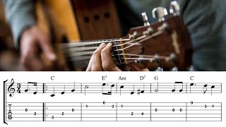 Guitar Tabs: The Star-Spangled Banner - Easy Beginner Solo!
