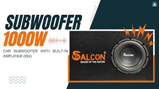 1000W Powered Car Subwoofer with Built-in Amplifier (952)