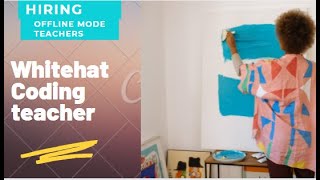Whitehat Jr|Hiring Coding Teachers|Offline