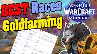 The Best Midnight Races For Goldfarming