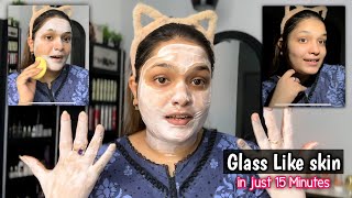 Get Flawless Glass Skin in 15 Minutes | Natural Skincare Hack ✨