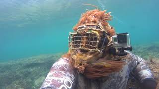 Prueba mimetizaje extremo para pesca submarina