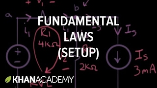 Application of the fundamental laws (setup) | Electrical engineering | Khan Academy