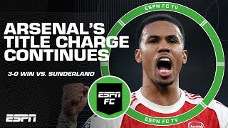 ‘NINE POINTS CLEAR!’ Arsenal ease past Sunderland to maintain Premier League title charge | ESPN FC