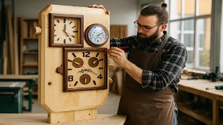 The Process of Creating a Unique Clock Never Seen Before // Wall Clock Inspired by Wristwatches