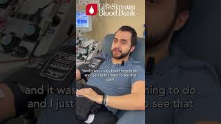 26 Year Old Donates Blood in Honor of Family