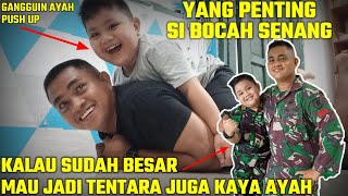 Niat Mo push up malah jadi kuda - kudaan sama si Bocil