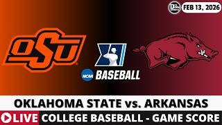 OKLAHOMA STATE VS ARKANSAS ⚾ College Baseball Game Score Radio Play-by-Play