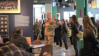 West Point Supe Lt. Gen Steve Gilland Alumni talk Pre Wasabi Fenway Bowl in Boston