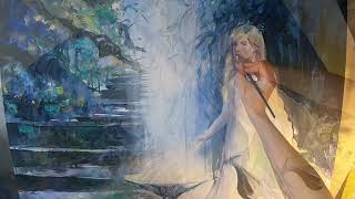 'Galadriel's Invitation' - acrylics on canvas