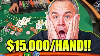 Most HEART-STOPPING Blackjack Session Ever Released ($15,000/Hand)