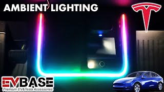 EVBASE WIRELESS CHARGER WITH LED AMBIENT LIGHTING CENTER CONSOLE PAD