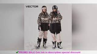 VECTOR Ski Wear Women Man Hooded Sweater Reflective Trend Ski Wear Thickened Warmth and Waterproof S