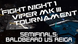 Elite Dangerous PVP: Patreus Fightnight #1 Semifinals - Baldbeard VS Reiga  [Full fight]