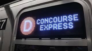 NYCT Subway: R211A (D) Train at 125th Street (Concourse Express)